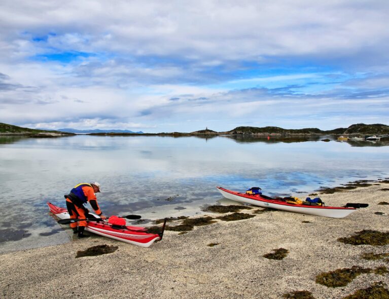 Kajakktur i området Bjarkøya-Meløyvær