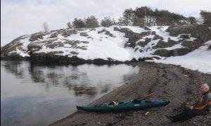 På Gullholmen fyr utenfor Jeløya er det en fornøyelse åpadle iland.
