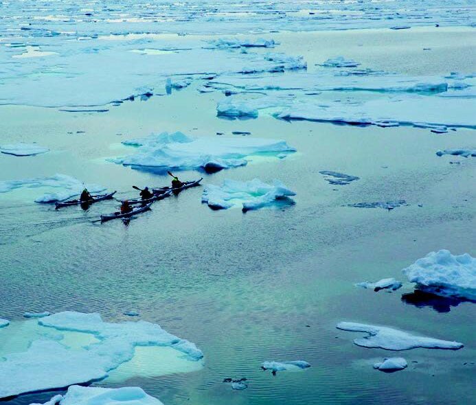 Hvalross velter padler. 15 isbjørnmøter. 38,5 timer i kajakken uten stopp!