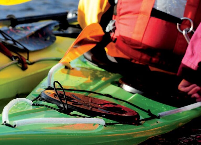 Dekksrigg for brottpadling eller vinterpadling