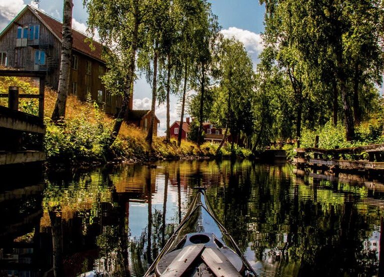 Godt tilrettelag kanalsystem for padlere