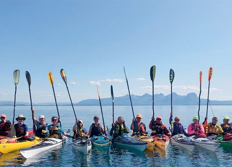 Padling i det blå
