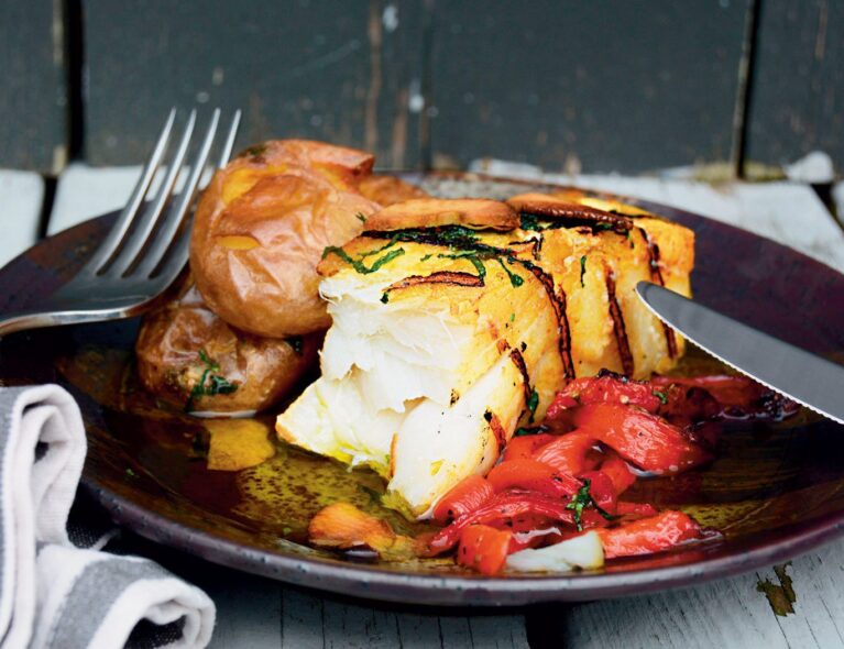 Grillet klippfisk