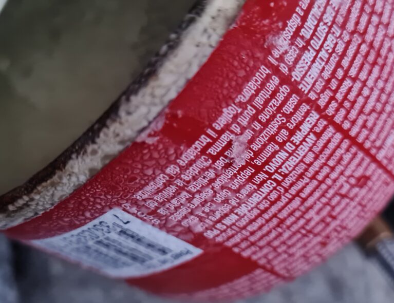 Er det bra eller dårlig når gassboksen rimer utenpå?