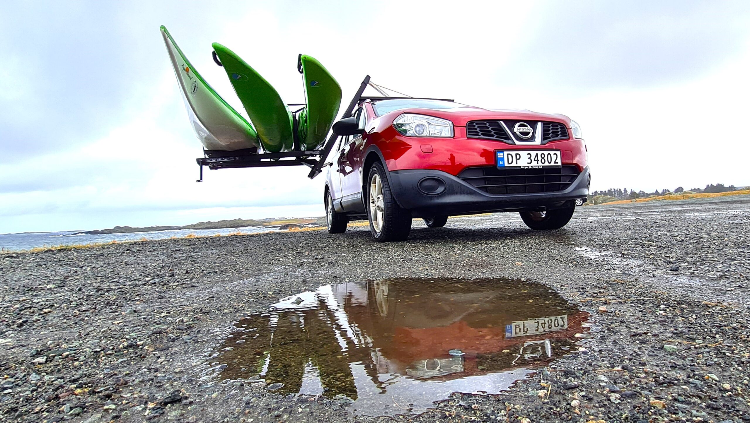 Får man tre kajakker på Dropracks?