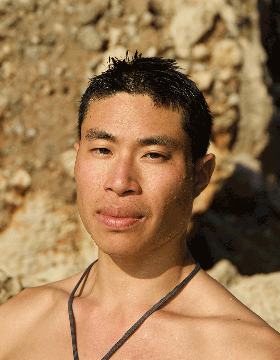 Langsveisreisende: Jason Poon har reist hele veien fra Sydney, Australia for å oppleve padling på Kreta. 