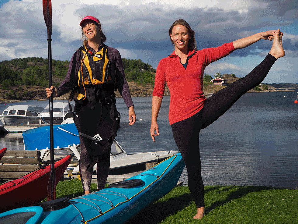 Rett kurs: Ingen er utlært, og hva er vel mer moro enn å lære seg noe nytt. Her fra kurset pust & padling. Foto: Marte Østmoe 