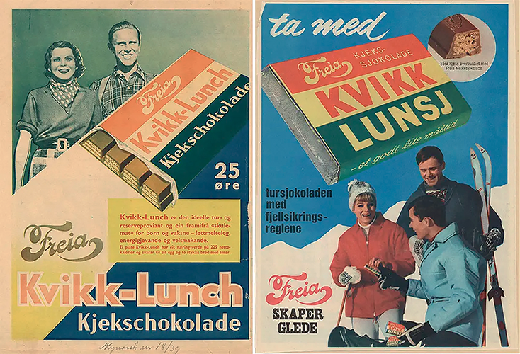 Du har den på lomma eller i cockpiten:  – Kvikk Lunsj, hele Norges tursjokolade