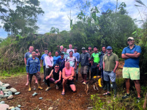 gruppe padlere klare for Amazonas