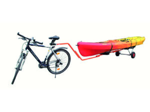 kajakktransport med sykkel