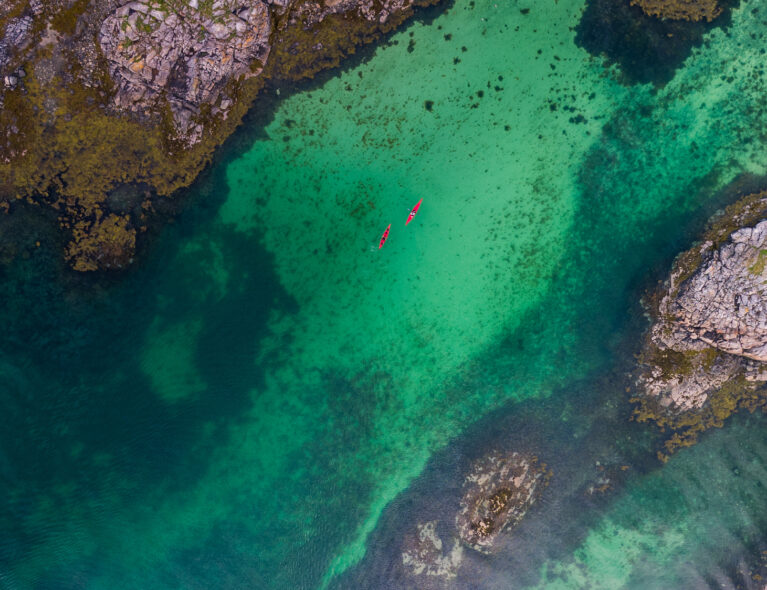 Sauna og kajakk på Helgeland