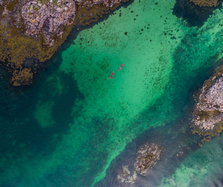 Sauna og kajakk på Helgeland