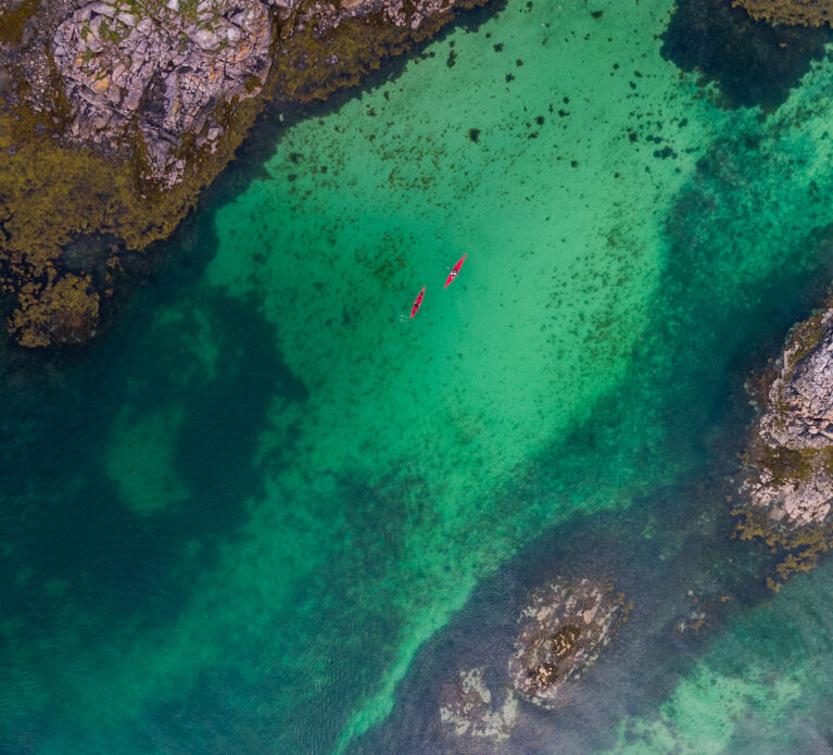 Sauna og kajakk på Helgeland
