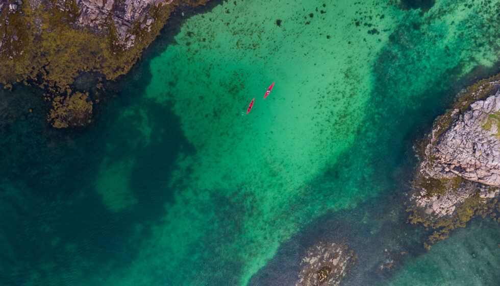 Sauna og kajakk på Helgeland