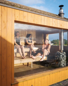 Tre i sauna