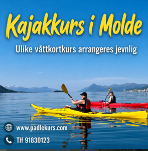 Plakat fra padlekurs.com i Molde