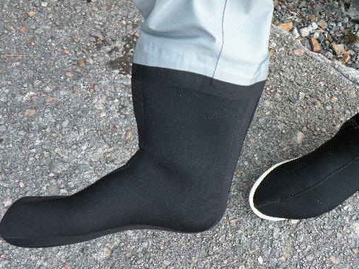 Tørrdrakt med sokker av napropene